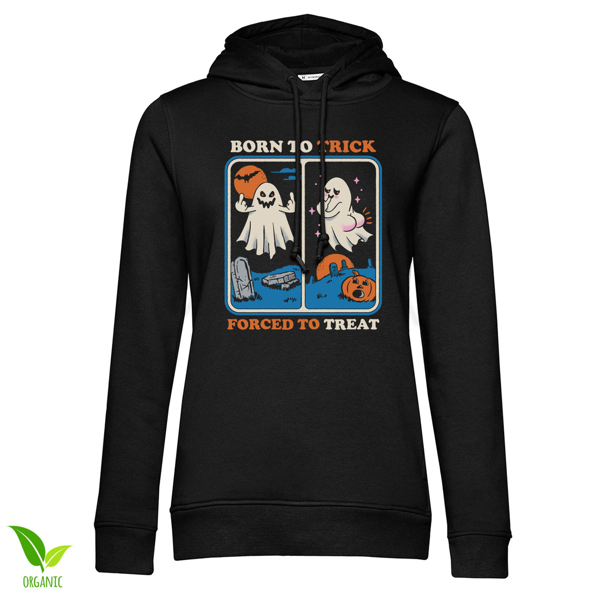 Born To Trick - Forced To Treat Girly Hoodie