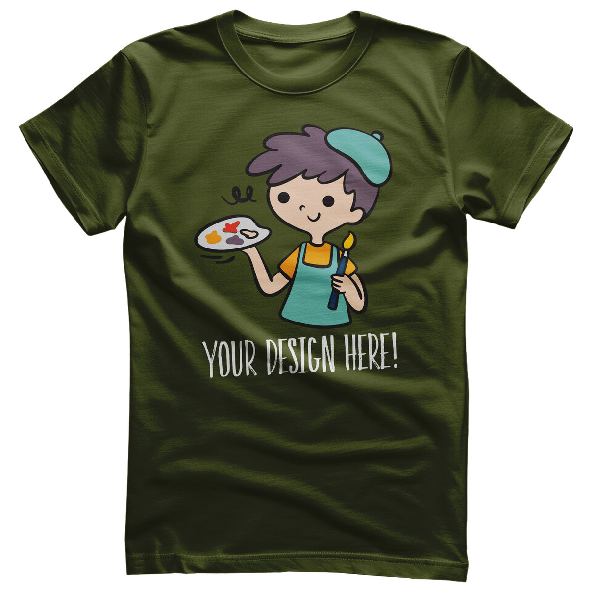 Design Your Own T-Shirt - Olive