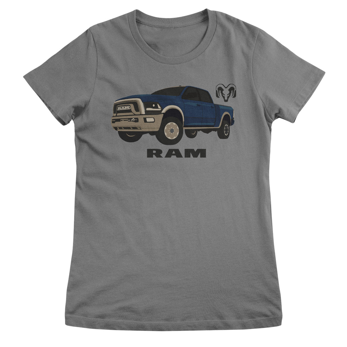 RAM Blue Truck Girly Tee