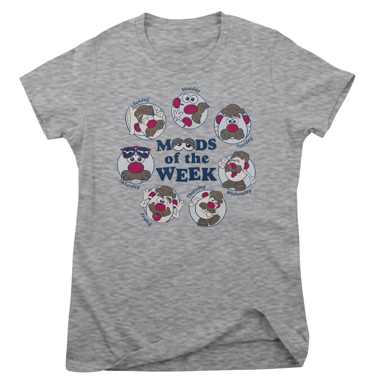 Mr Potato Head - Moods of the Week Girly Tee