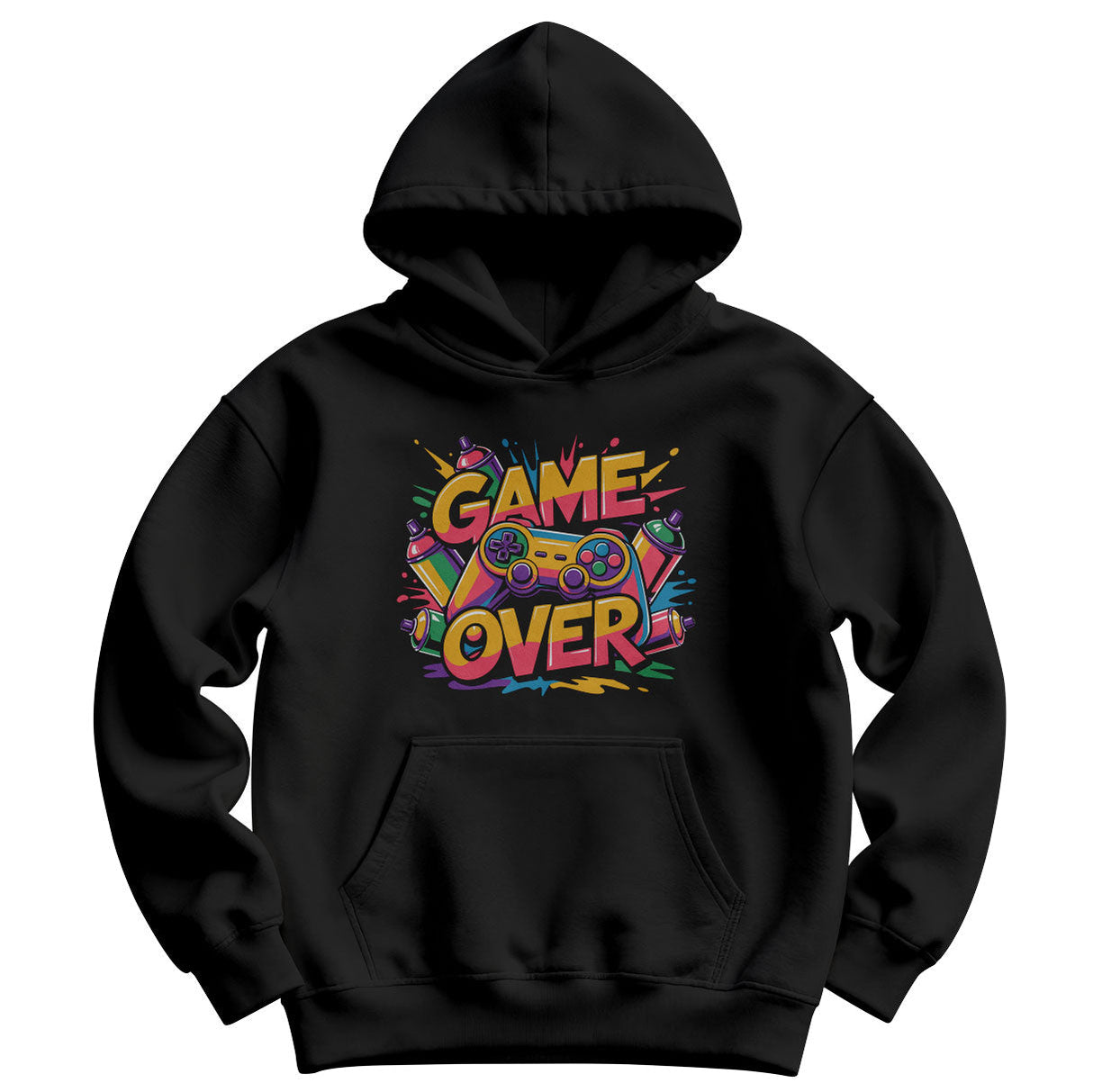 Game Over Splash Kids Hoodie