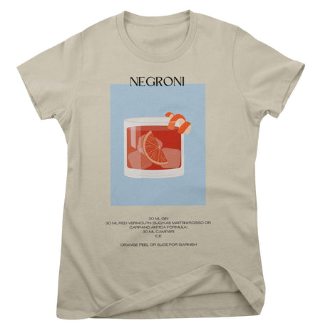 Negroni - Coctail Recipe Girly Tee