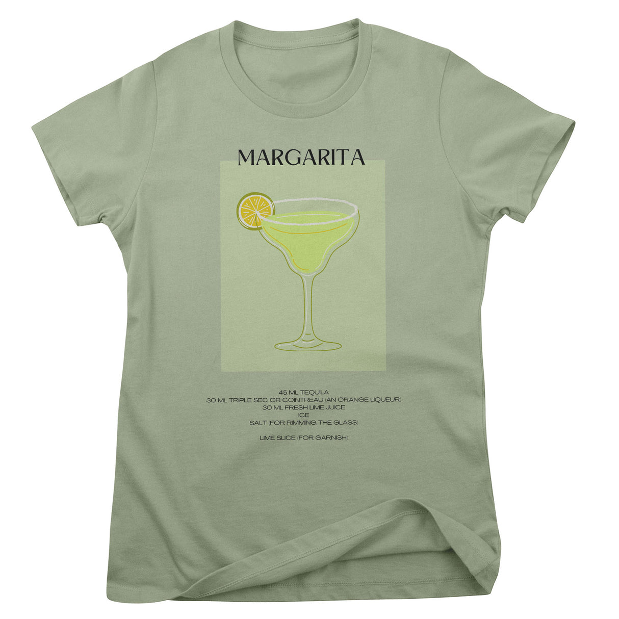 Margarita - Coctail Recipe Girly Tee