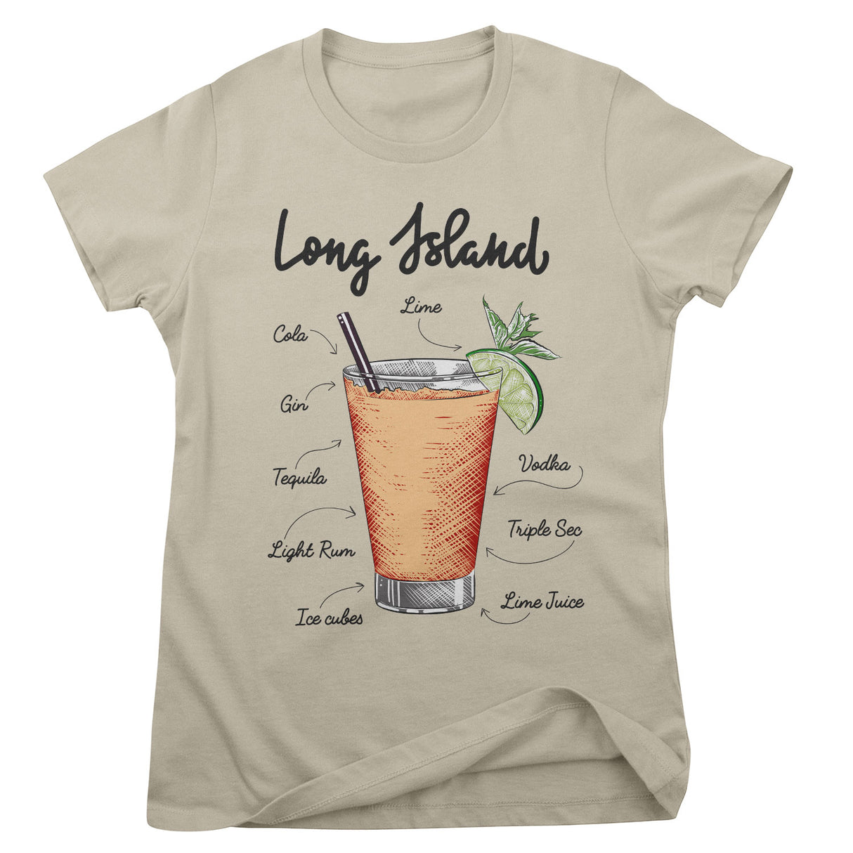Long Island - Ingredients Girly Tee