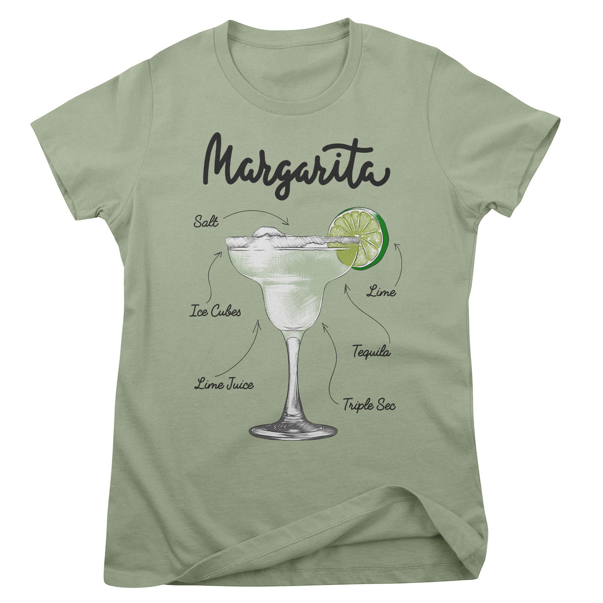 Margarita - Ingredients Girly Tee