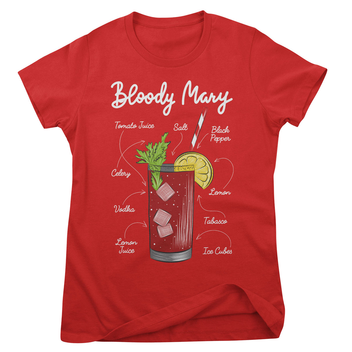 Bloody Mary - Ingredients Girly Tee