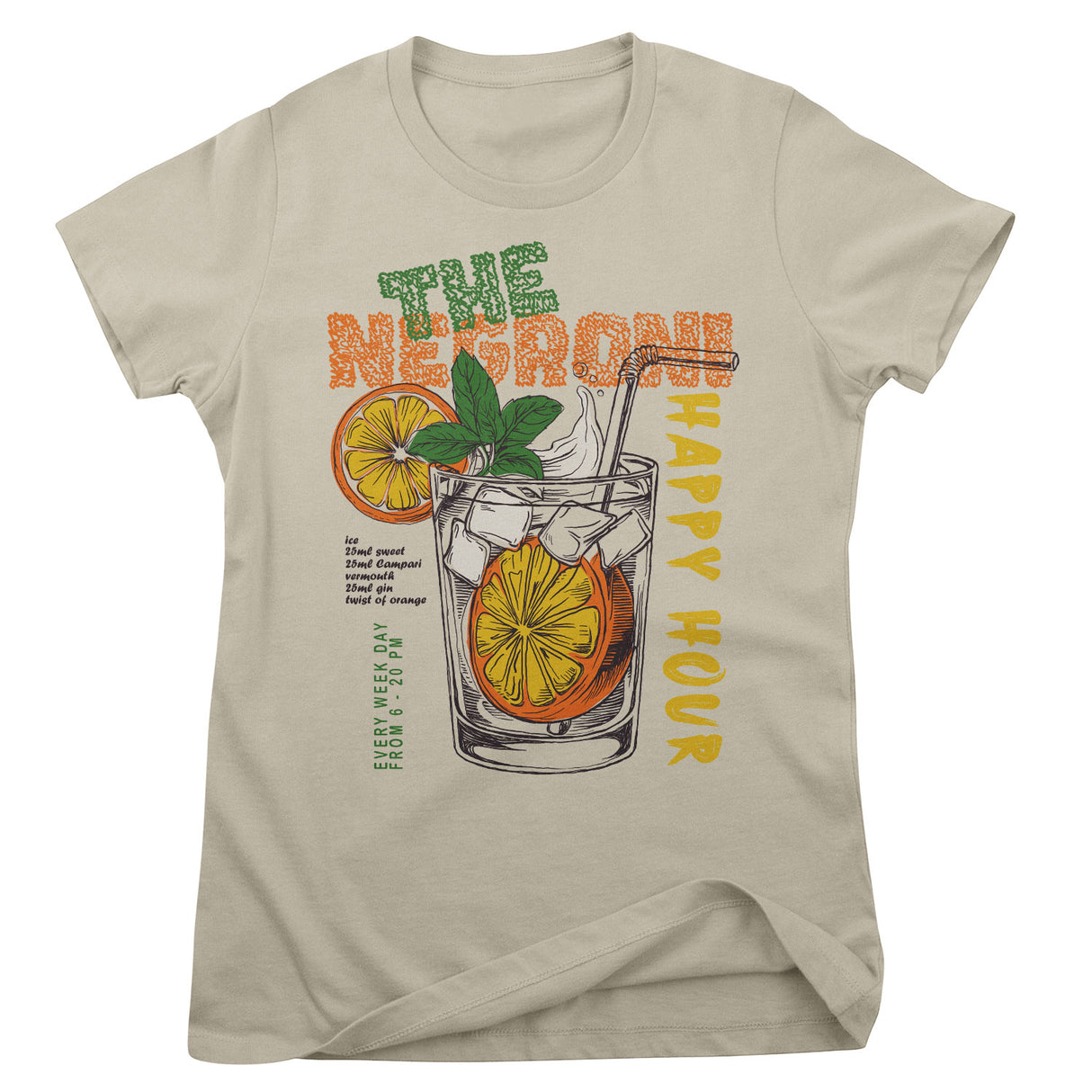 The Negroni Happy Hour Girly Tee