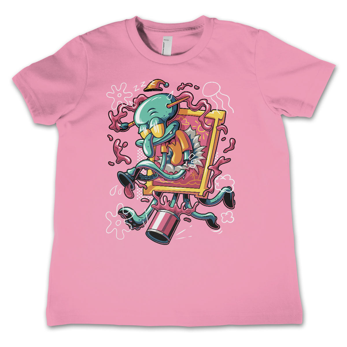Squidward Art Crash Kids Tee