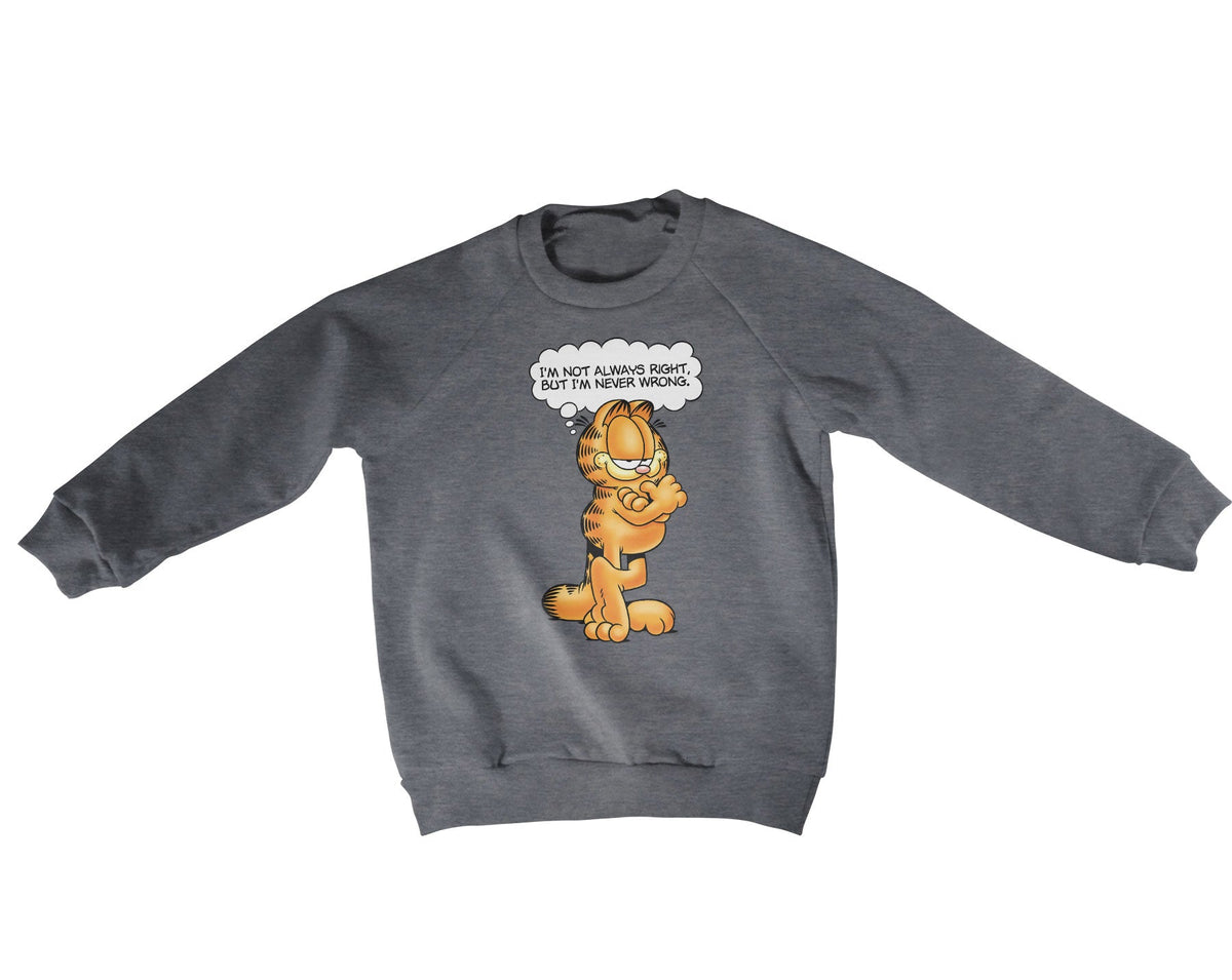 Garfield - Never Wrong Kids Sweatshirt