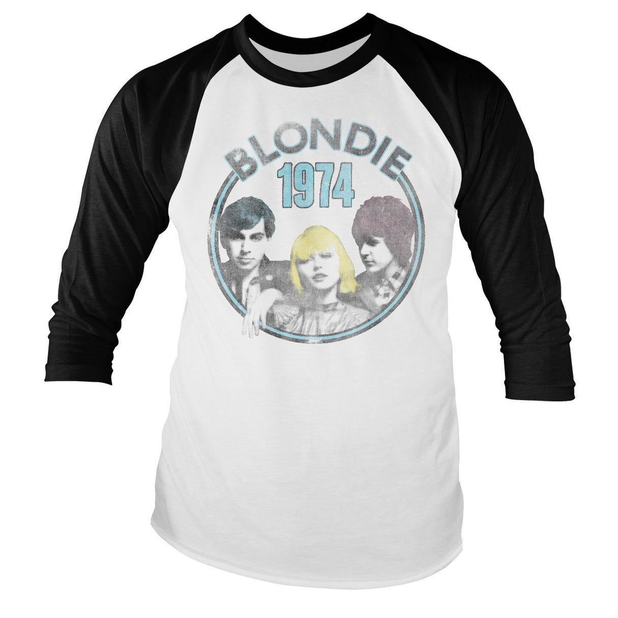 Blondie - Circular 1974 Baseball Long Sleeve Tee