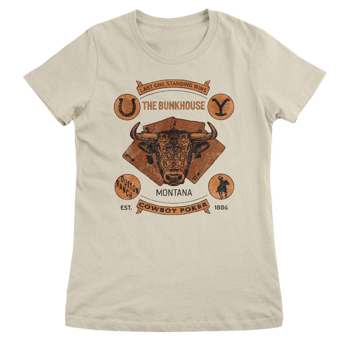 Yellowstone Bunkhouse Poker Girly Tee