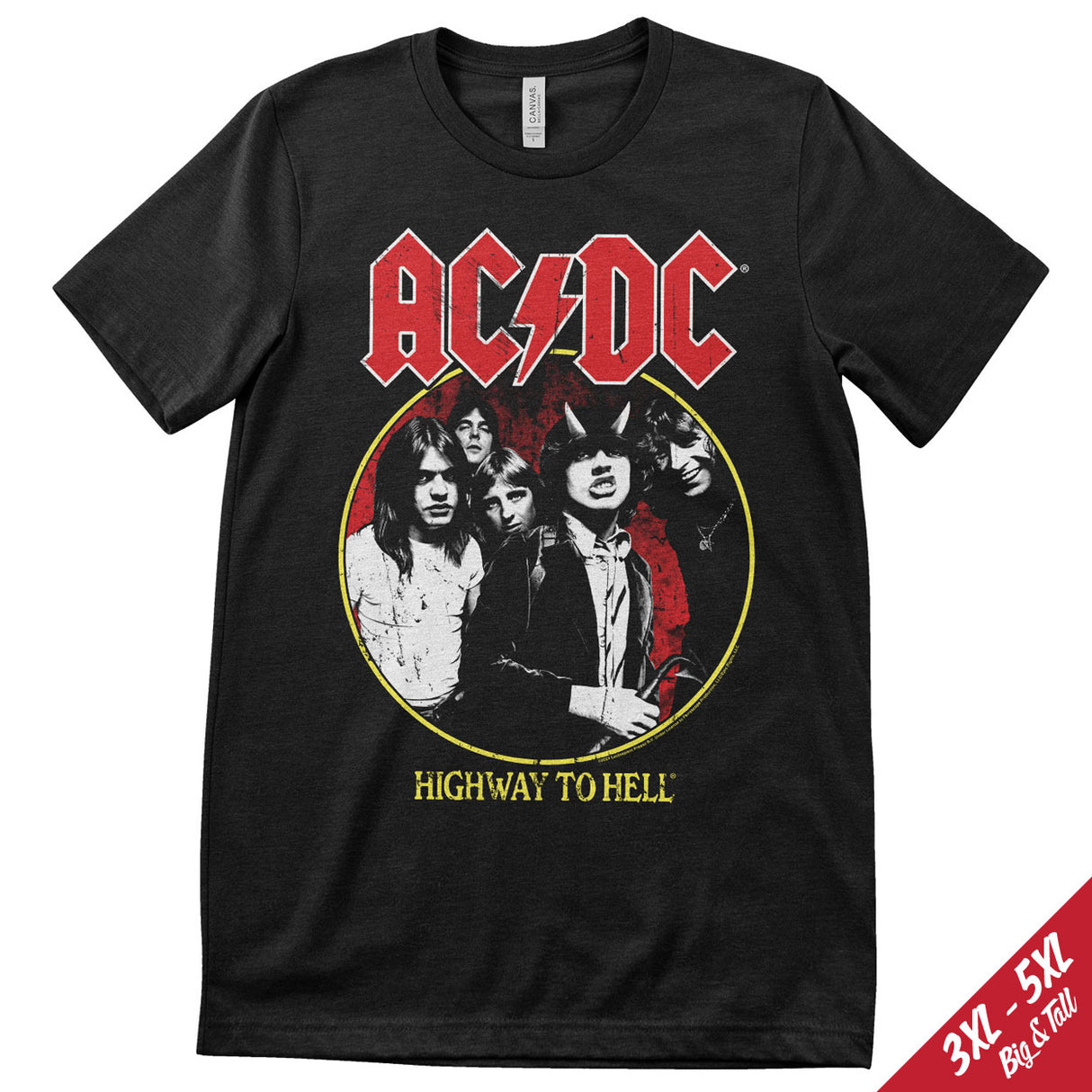 AC/DC - Highway To Hell 1979 Tour Big & Tall T-Shirt