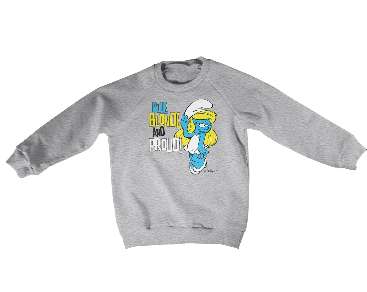 Blue, Blonde & Proud Kids Sweatshirt