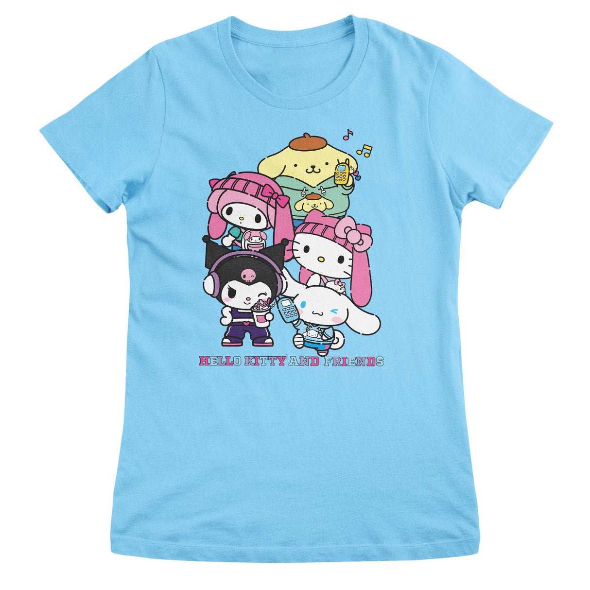 Hello Kitty and Friends Stacked Gang Girly Tee