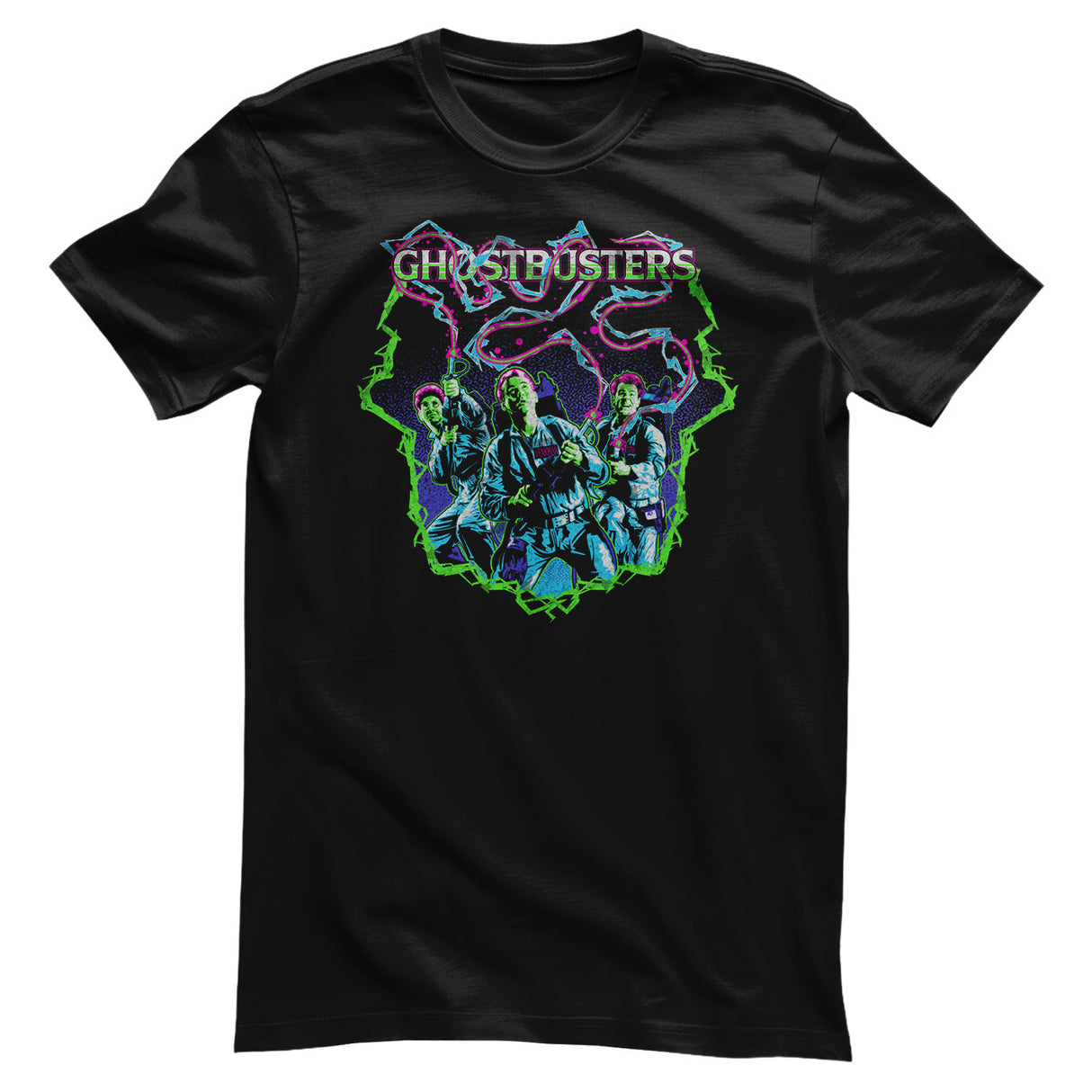 Ghostbusters Neon Lightning Squad T-Shirt