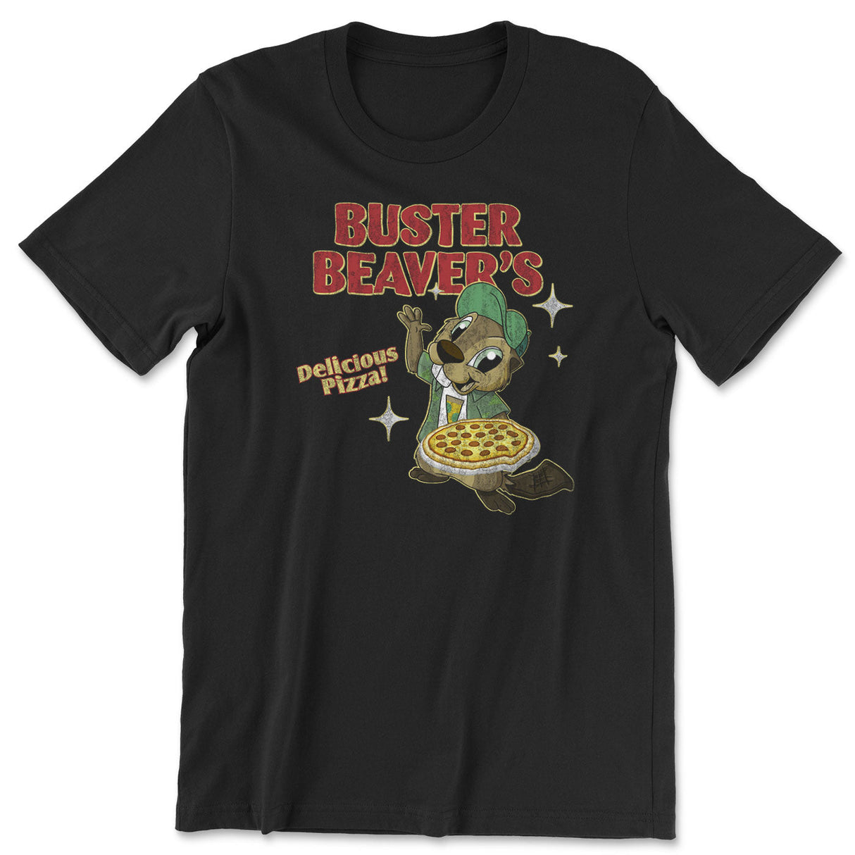 Buster Beaver's Delicious Pizza T-Shirt