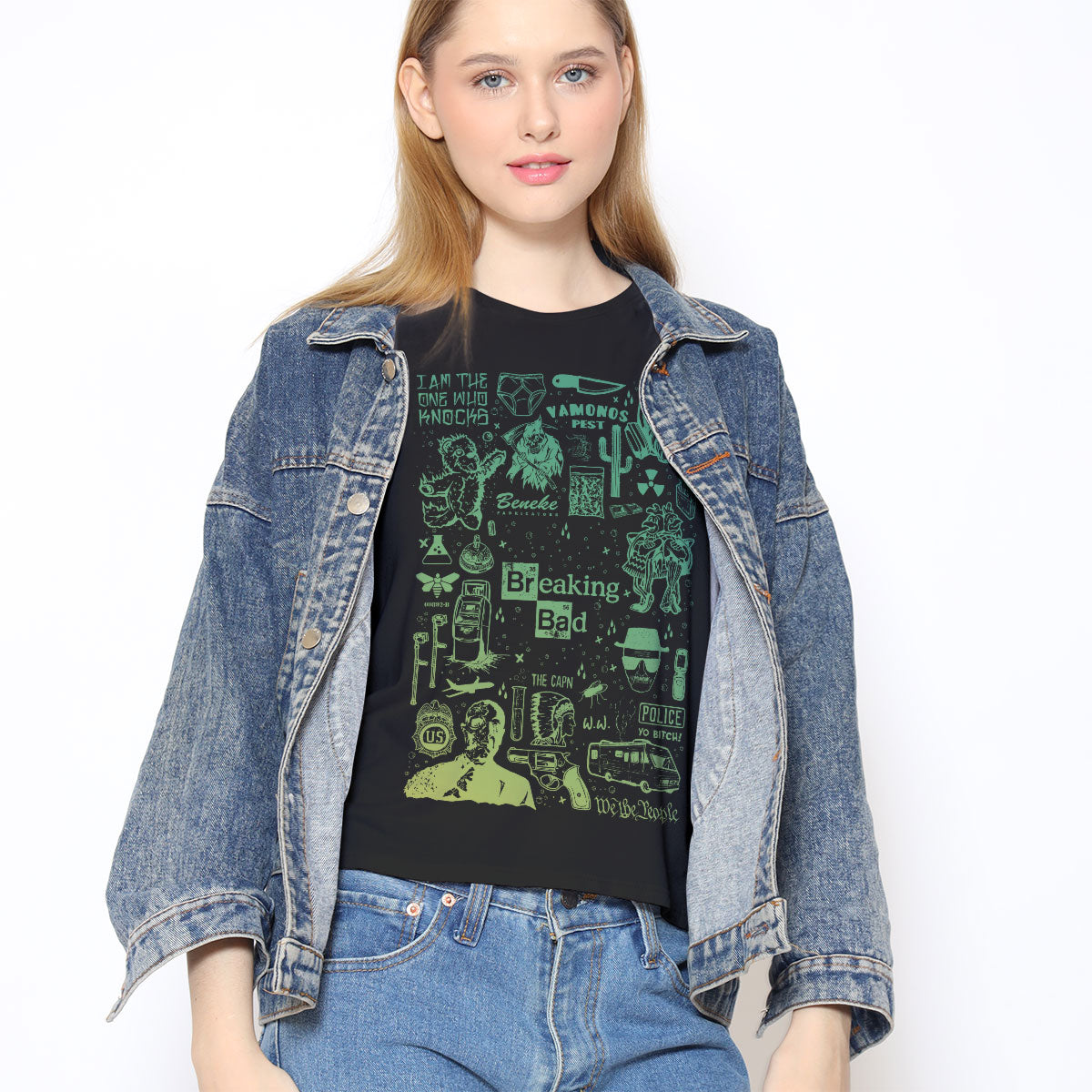 Breaking Bad Icons Mashup Girly Tee