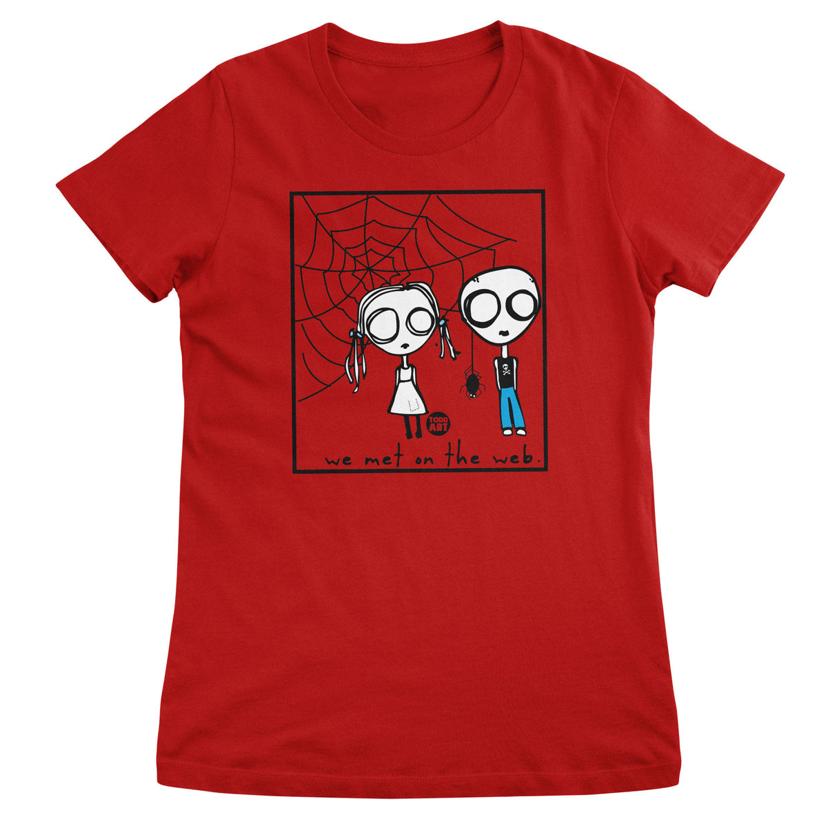 Eve-l - We Met On The Web - Todd Art Girly Tee
