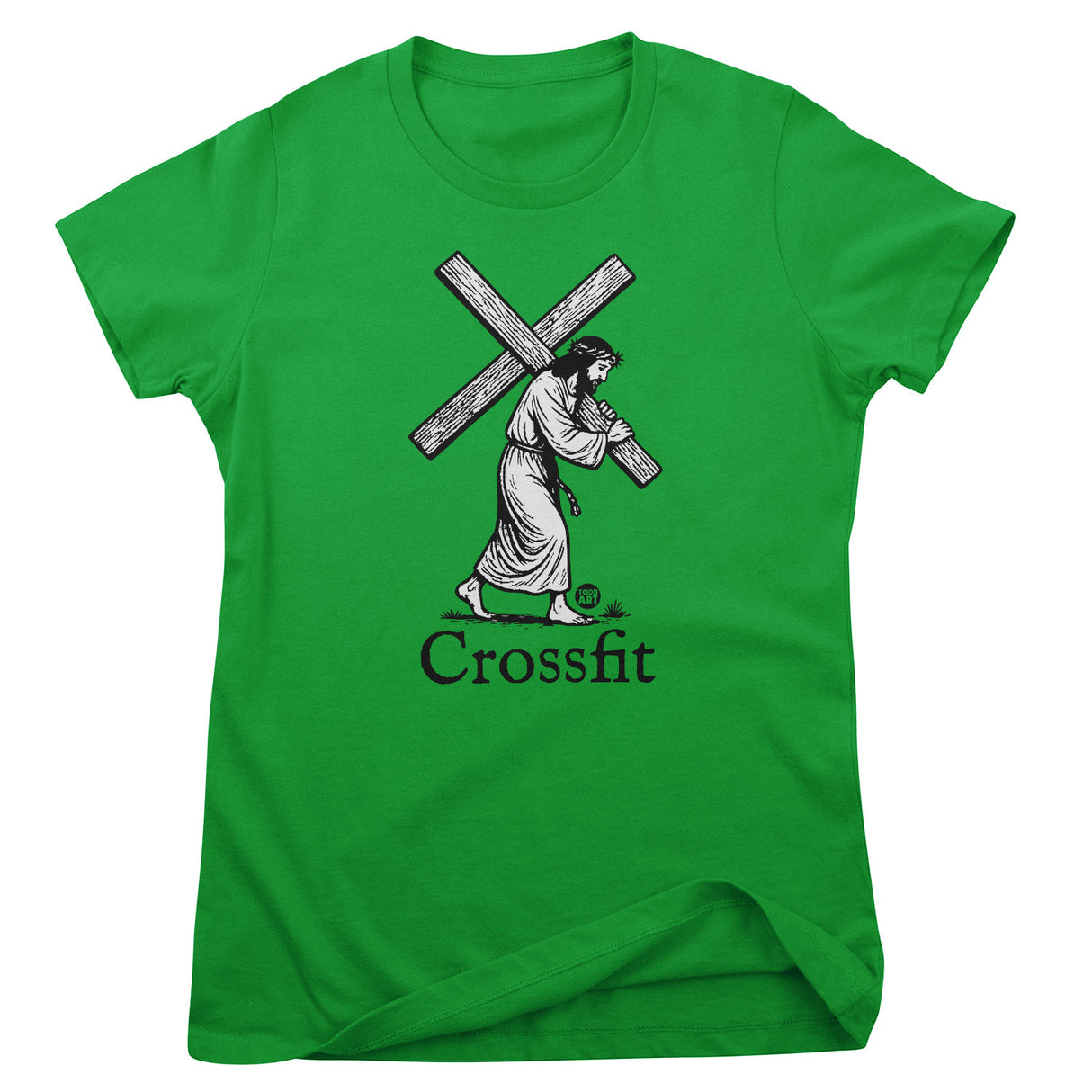 Jesus Crossfit - ToddArt Girly Tee