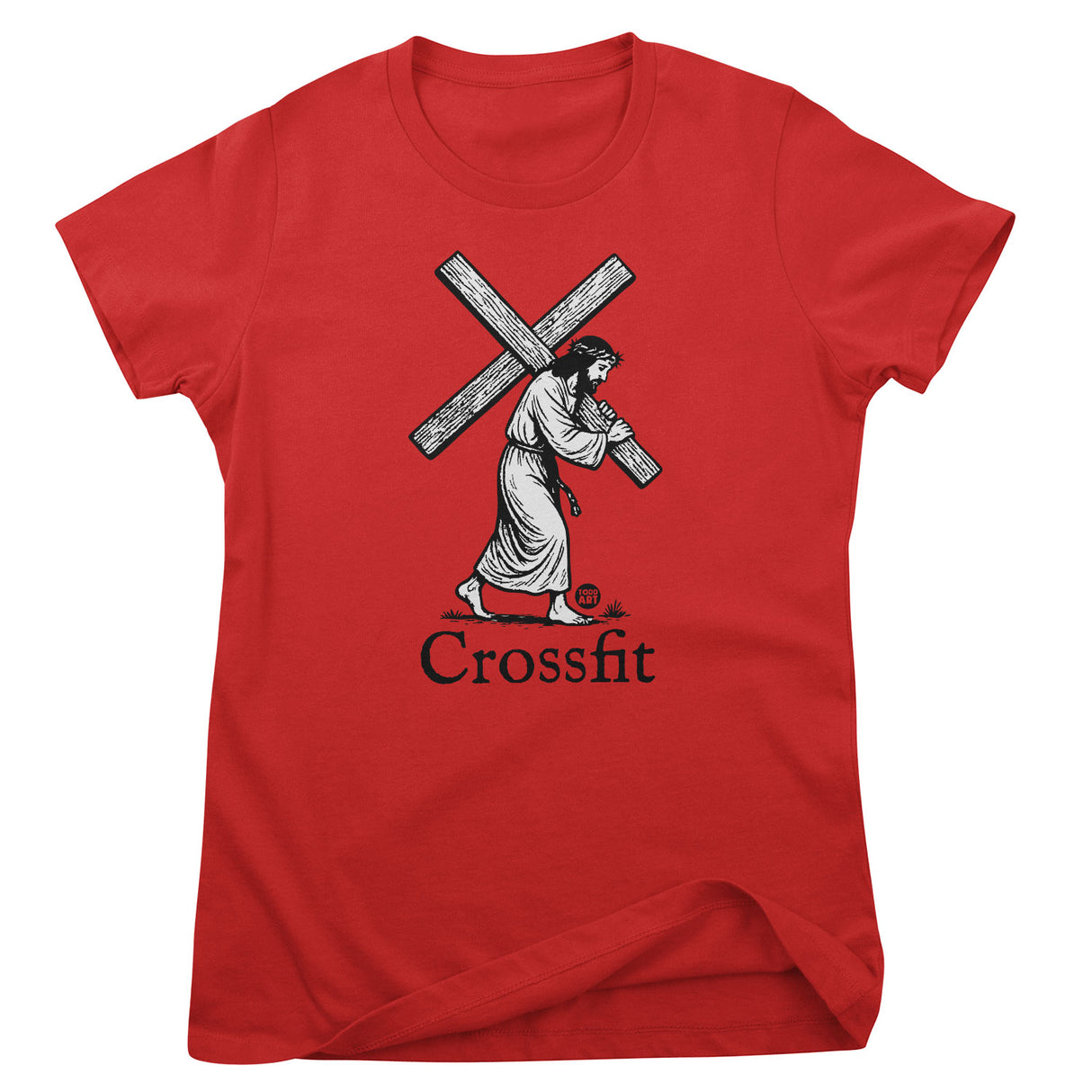 Jesus Crossfit - ToddArt Girly Tee