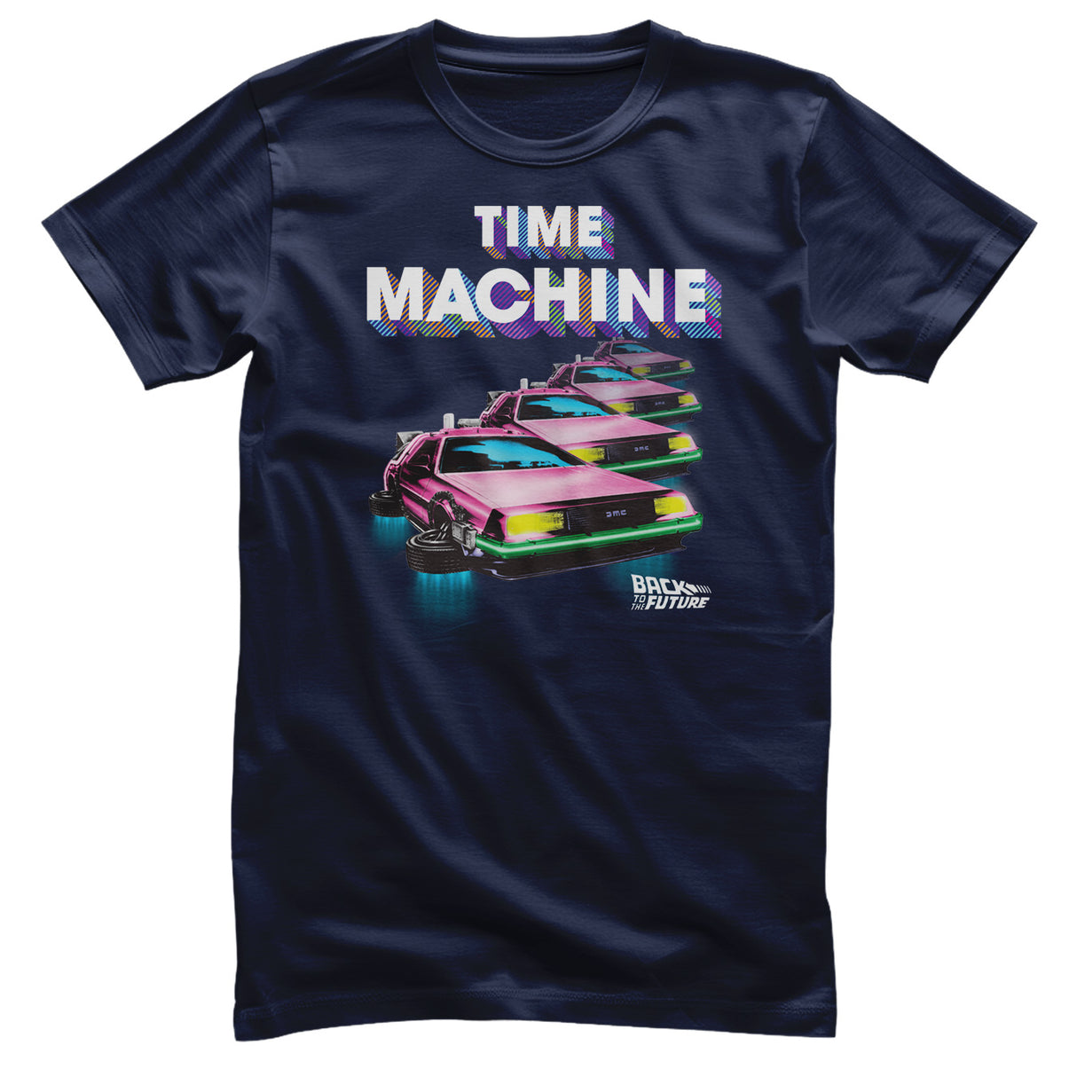 Back To The Future - Colorful Time Machine T-Shirt