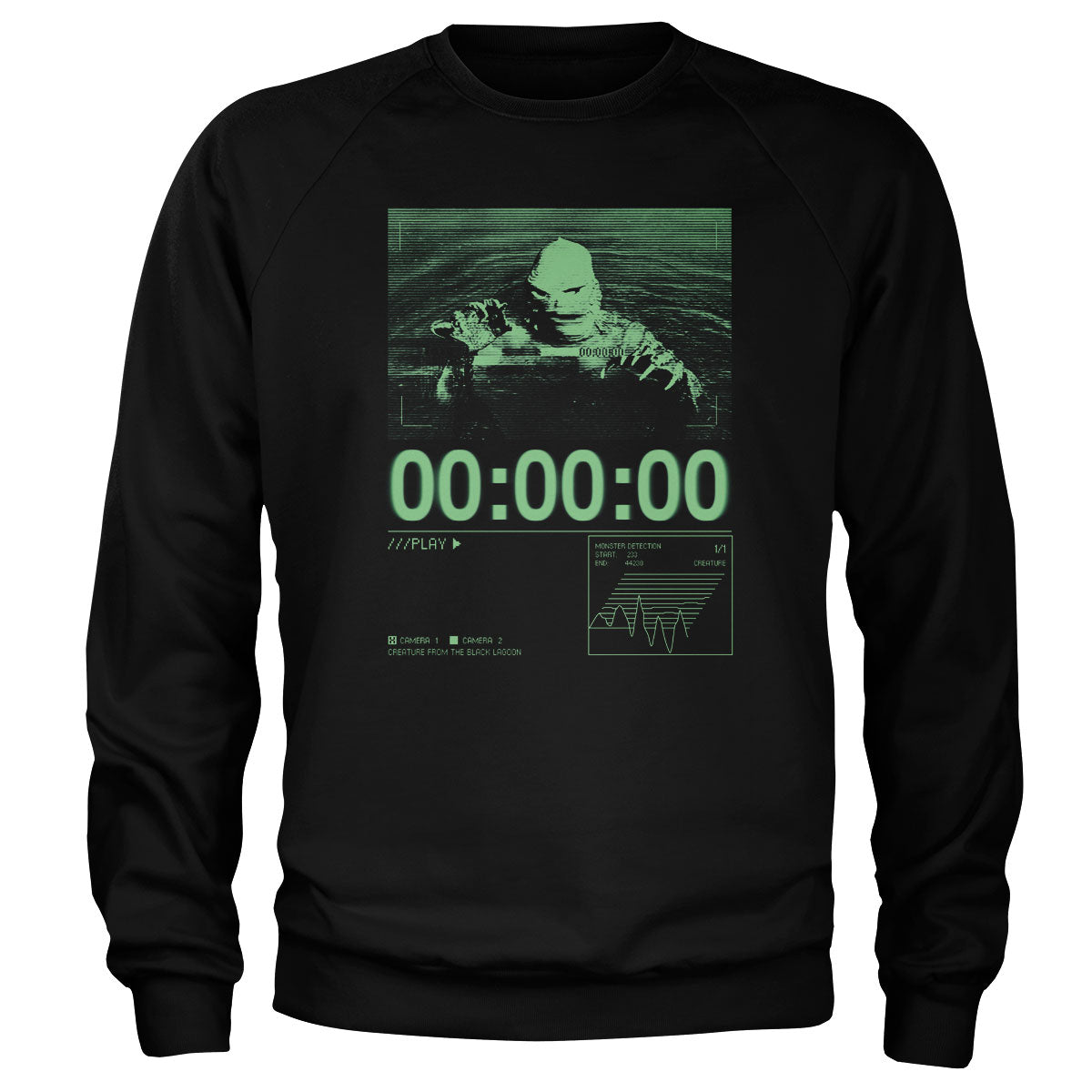 Creature From The Black Lagoon on CCTV Sweatshirt