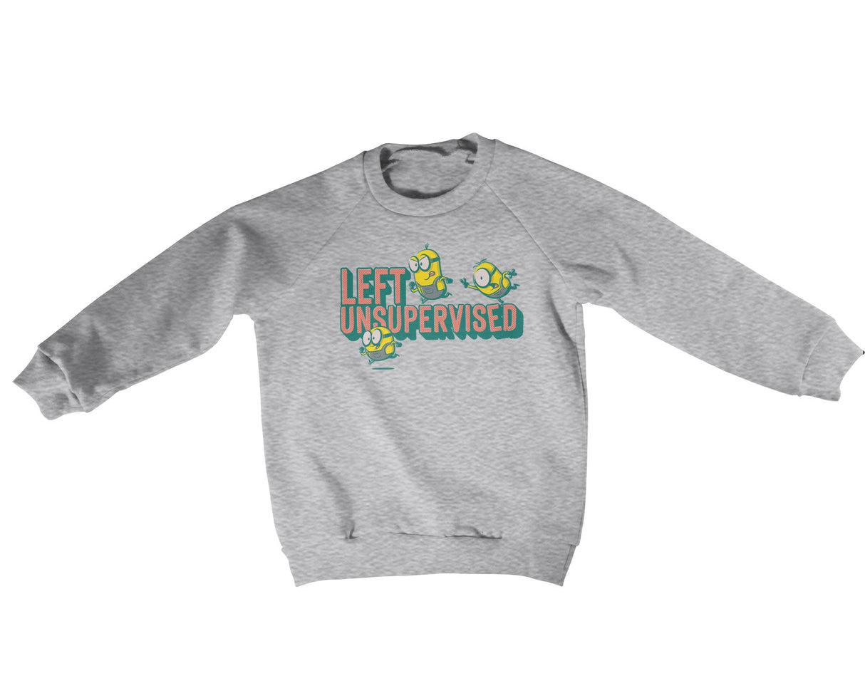 Minions Left Unsupervised Kids Sweatshirt