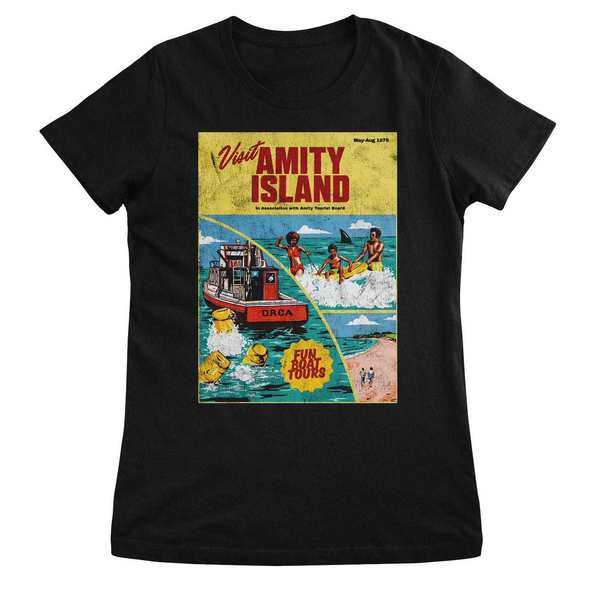 JAWS - Visit Amity Island Retro Girly Tee