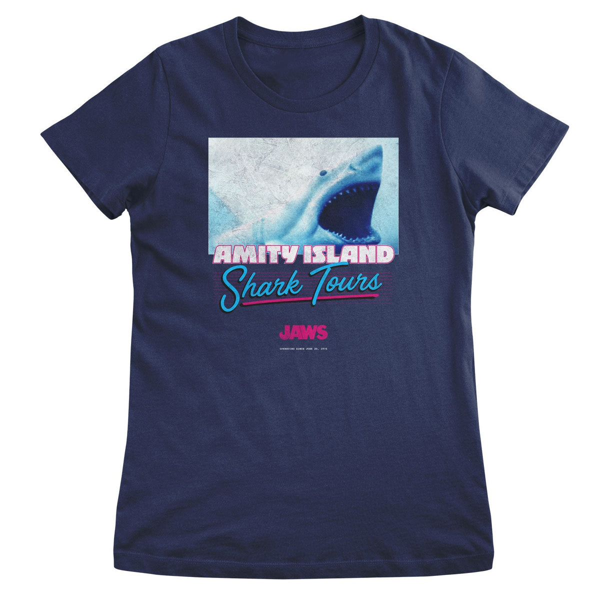 Jaws - Amity Island Shark Tours Girly Tee