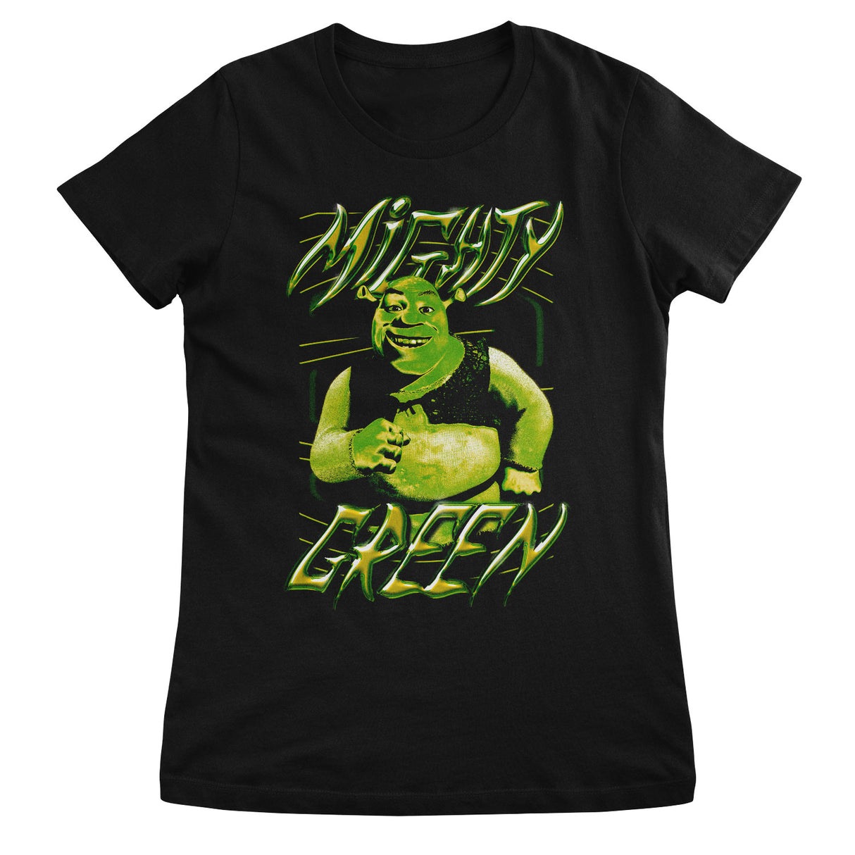 Mighty Green Graffiti Girly Tee