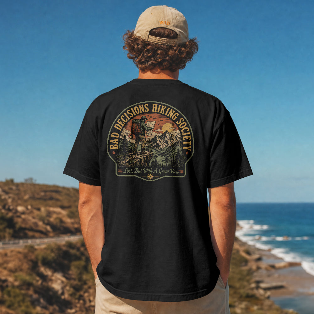 Bad Decisions Hiking Society T-Shirt