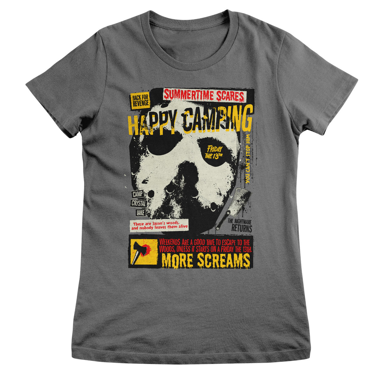 Friday The 13th - Happy Camping Girly Tee