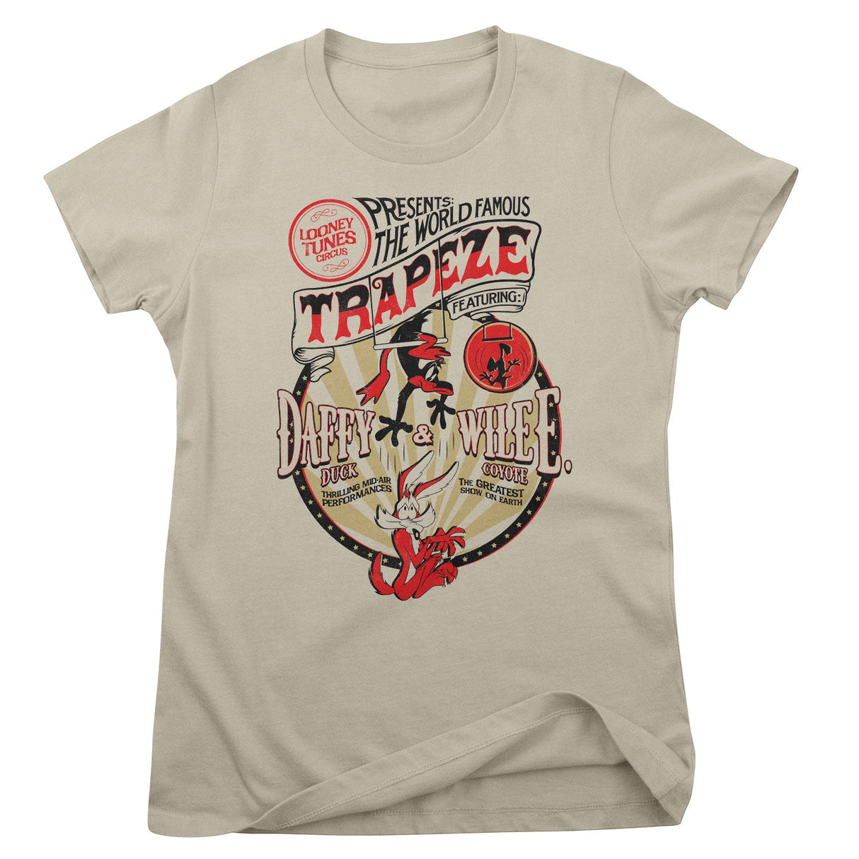 Daffy & Wile E Trapeze Girly Tee