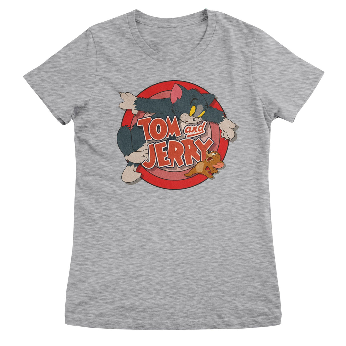 Tom & Jerry - Retro Logo Girly Tee