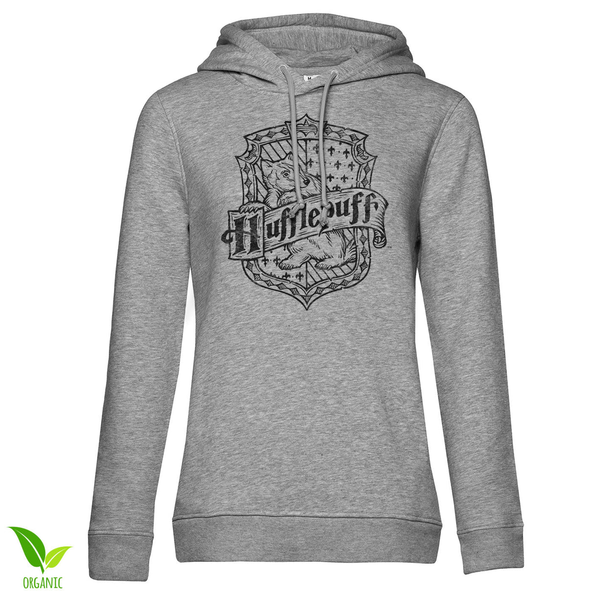 Harry Potter - Hufflepuff Washed Crest Girly Hoodie