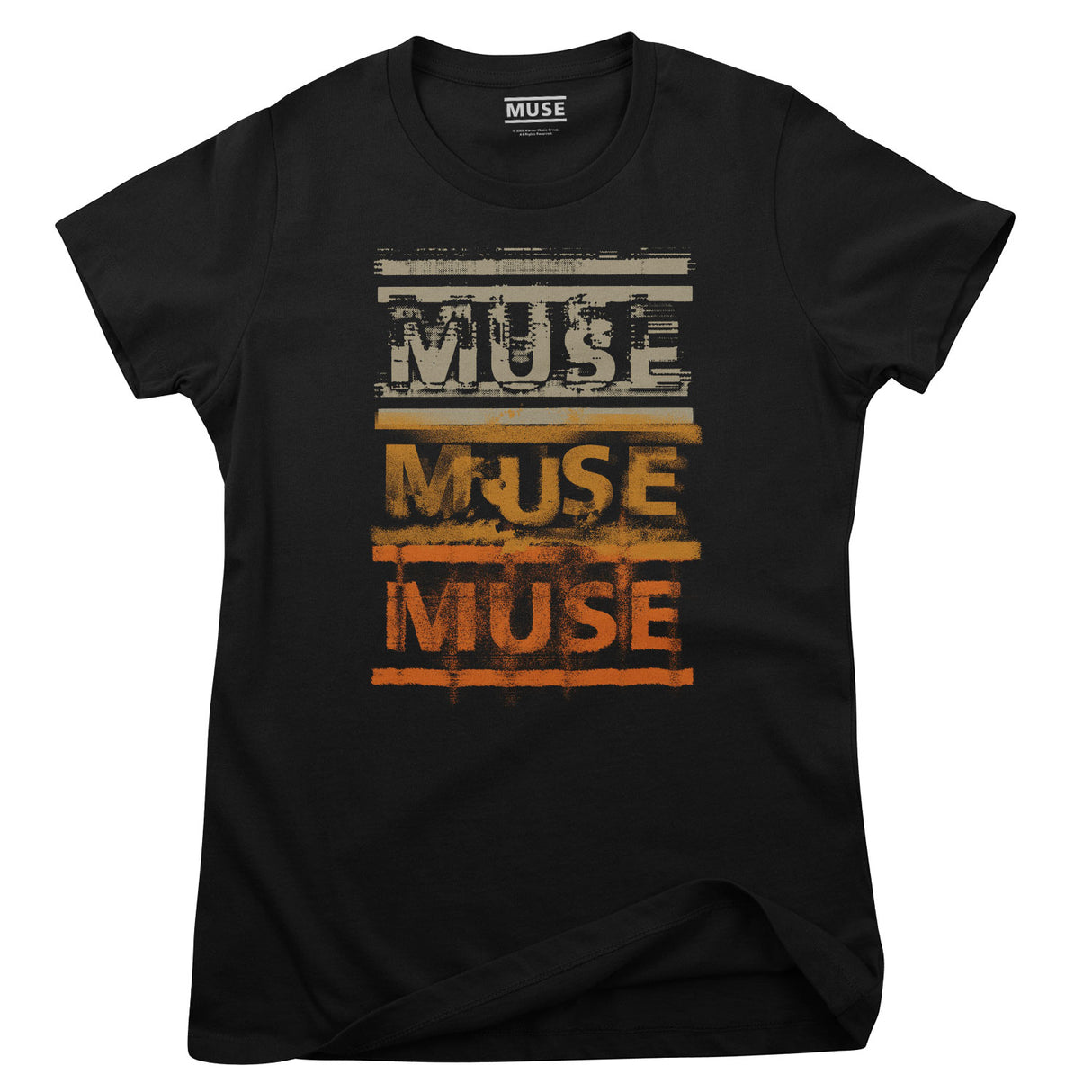MUSE Stacked Logos Girly Tee