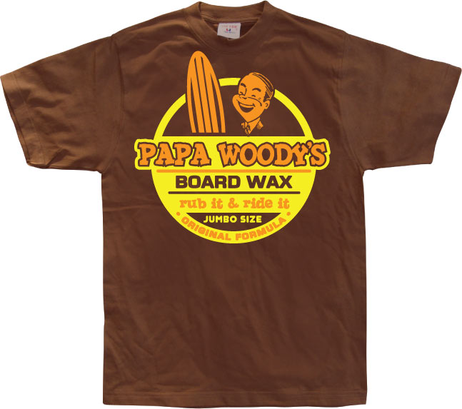 Papa Woodys Board Wax T-Shirt