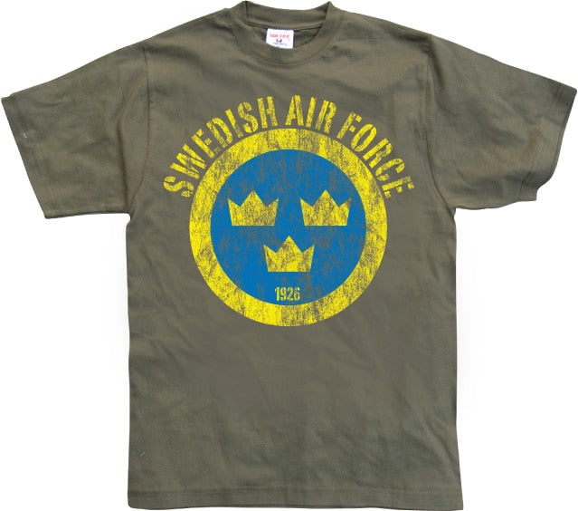 Swedish Airforce Distressed T-Shirt