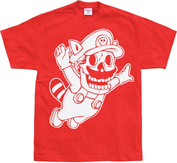 Super Mario Skull T-Shirt