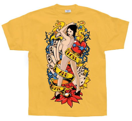 Love And Hate Pin-Up T-Shirt