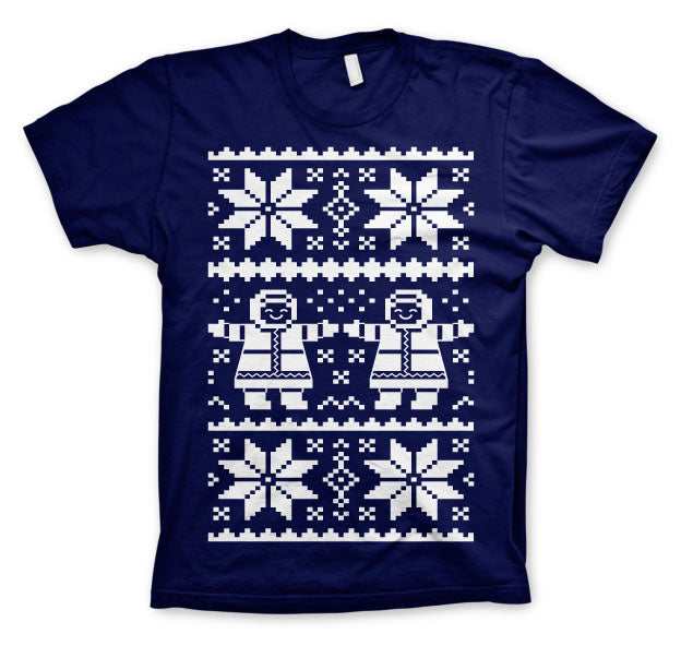 Retro X-Mas Knit Pattern T-Shirt