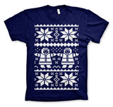 Retro X-Mas Knit Pattern T-Shirt