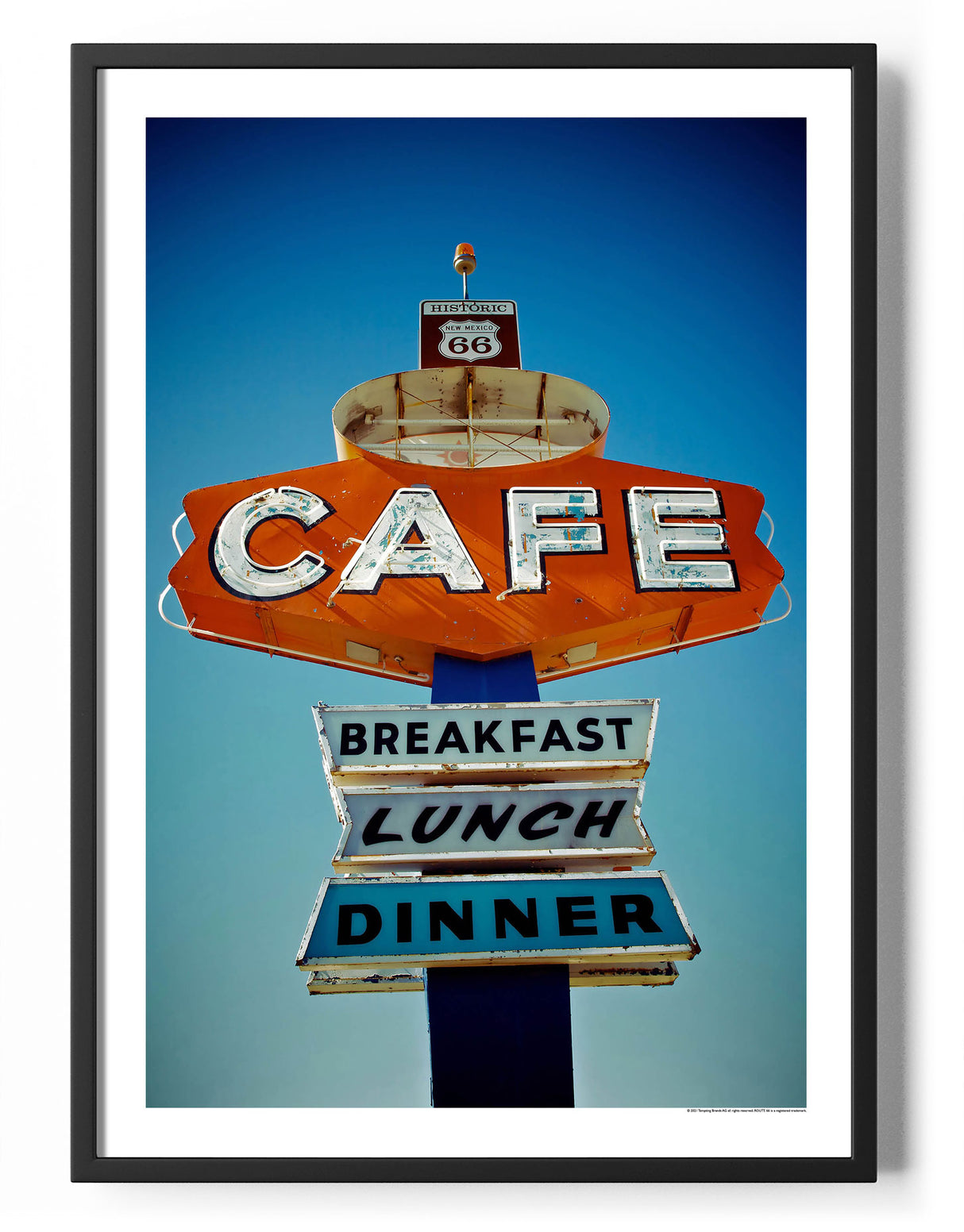 Route 66 New Mexico Cafe Sign