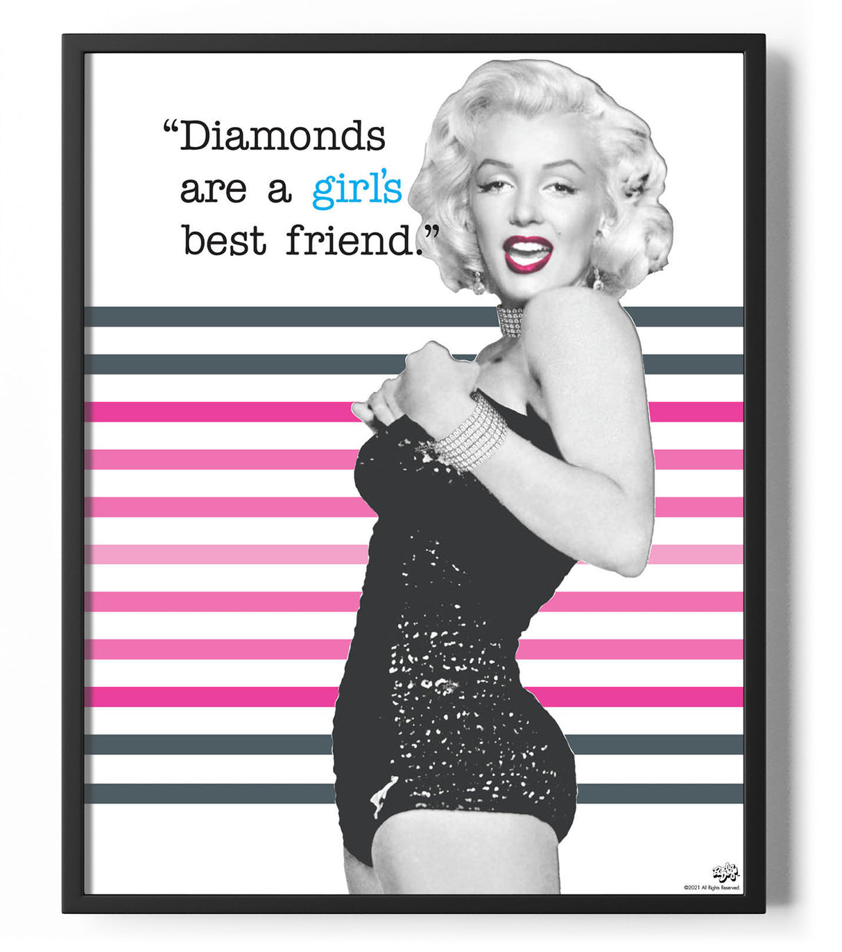 Diamonds Are A Girls Best Friend Poster