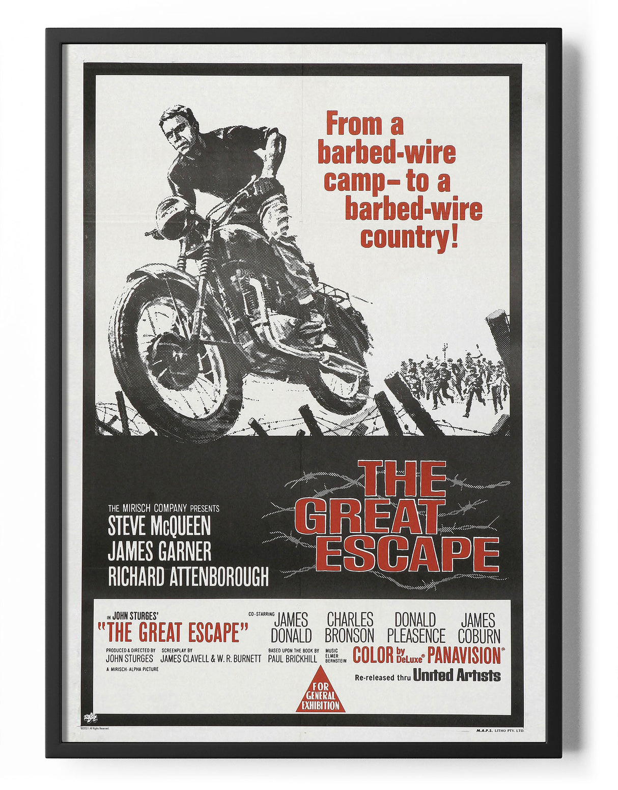 Steve McQueen - The Great Escape Movie Poster