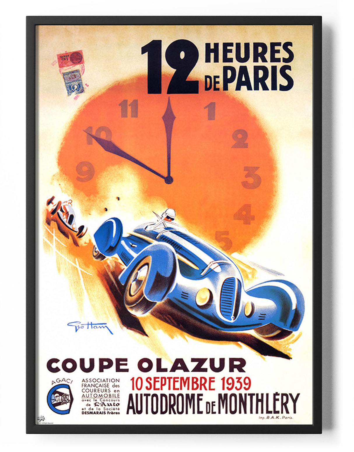 12 Heures De Paris Poster