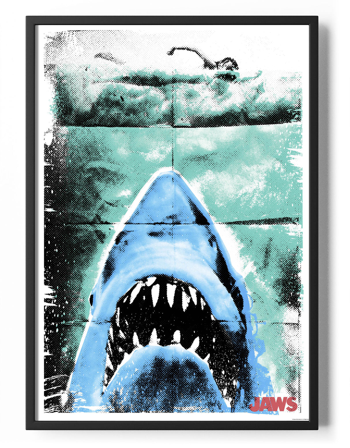 Jaws Haftone Poster