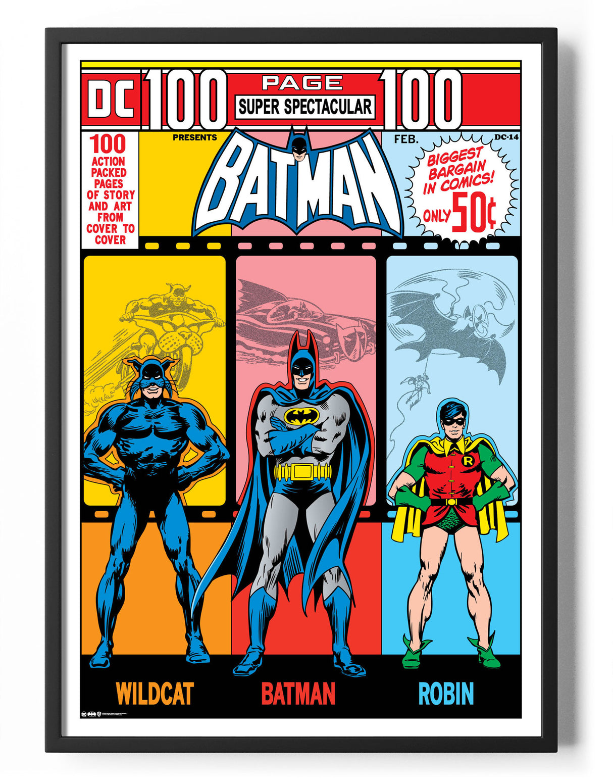 Batman Retro Comic Book Cover Poster