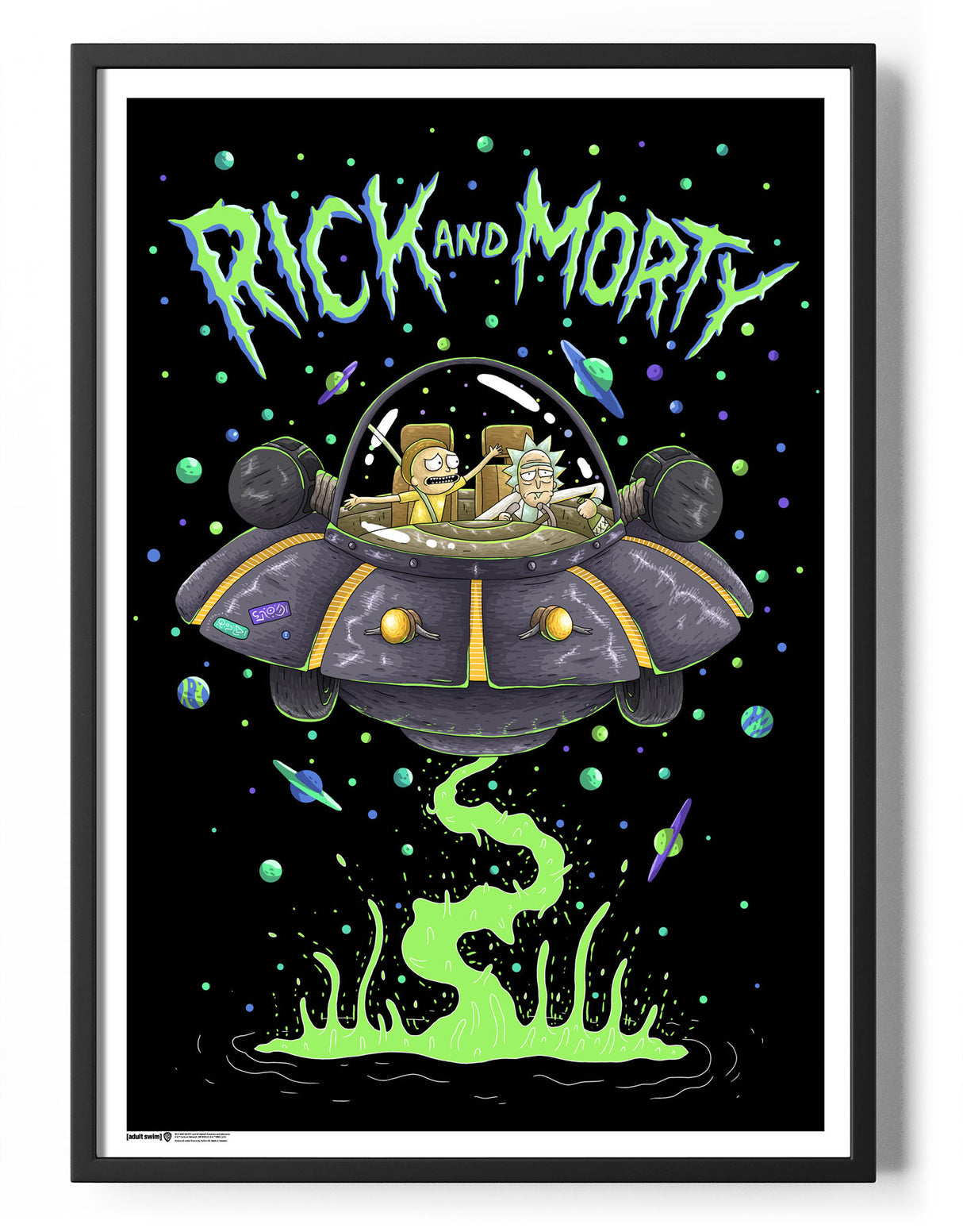 Rick and Morty Spaceship Poster