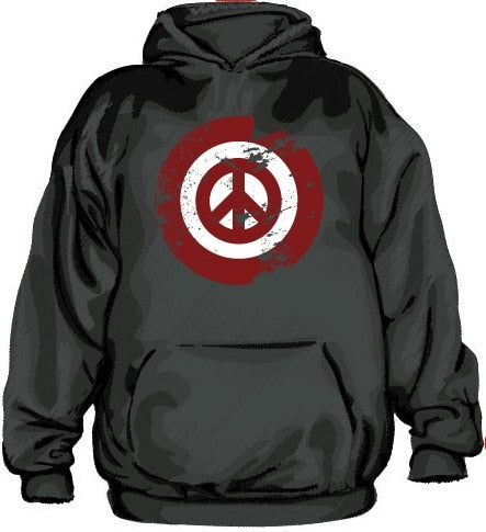 Peace Icon Grunge Hoodie